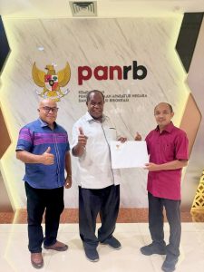 Bupati Sorong Terima SK Persetujuan Formasi 546 CPNS/PPPK Tahun 2021 di Kemenpan RB