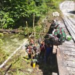 Satgas TMMD Ke-129 Kodim 1807/Sorong Selatan Kebut Pembangunan Jembatan Beton, Wujudkan Akses yang Lebih Baik untuk Warga Kampung Sesor