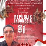 HUT RI ke-81, Kesbangpol Sorong Serukan Semangat Gotong Royong dan Kebangsaan