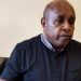 Anggota DPR Provinsi Papua Barat Abner Jitmau saat memberi keterangan pers menanggapi penyampaian Walikota Sorong dan Pimpinan DPRD soal permintaan usul pejabat Walikota Sorong. PbP/EYE